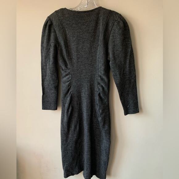 Vintage 1980s Ruched All That Jazz Fitted Dress Size 3/4 Made in USA - Picture 7 of 9